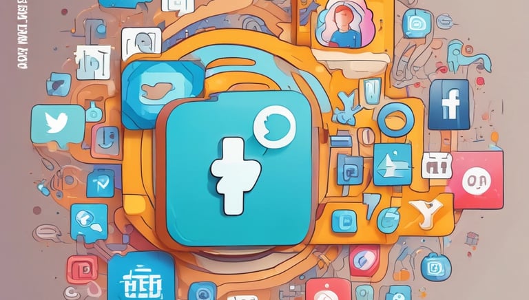 A sleek company profile website displayed on a laptop with a modern office background.