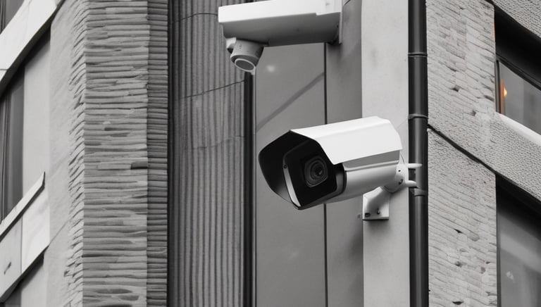 Close-up of advanced security system interface with real-time alerts.