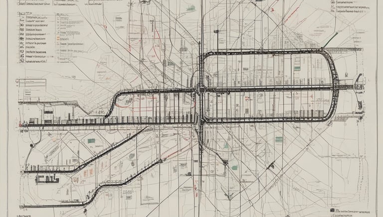 A high-tech railway signal system in operation.
