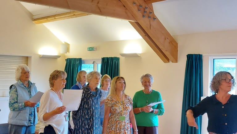 Our Tenors practicing