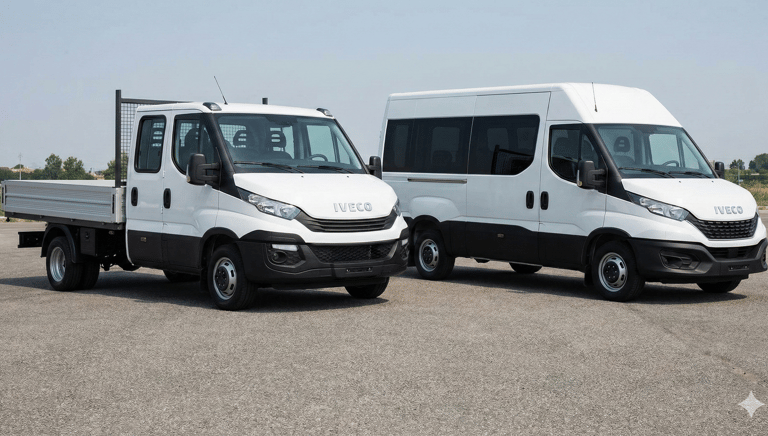 Noleggio furgoni a Roma Est Casilina – furgone cassonato e doppia cabina per lavoro, traslochi e imp