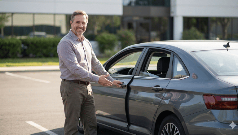 Noleggio auto a Roma Est Casilina – cliente ritira auto familiare presso Fratelli Pula per spostamen