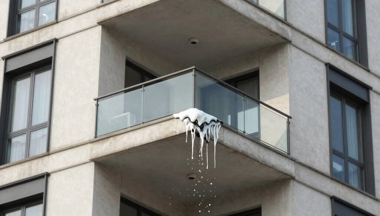 Consultant examining structural damage on a residential building.