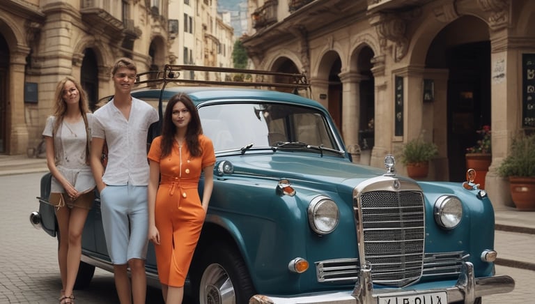 A scenic road winding through lush Tamil Nadu countryside with a motorbike parked by the side.