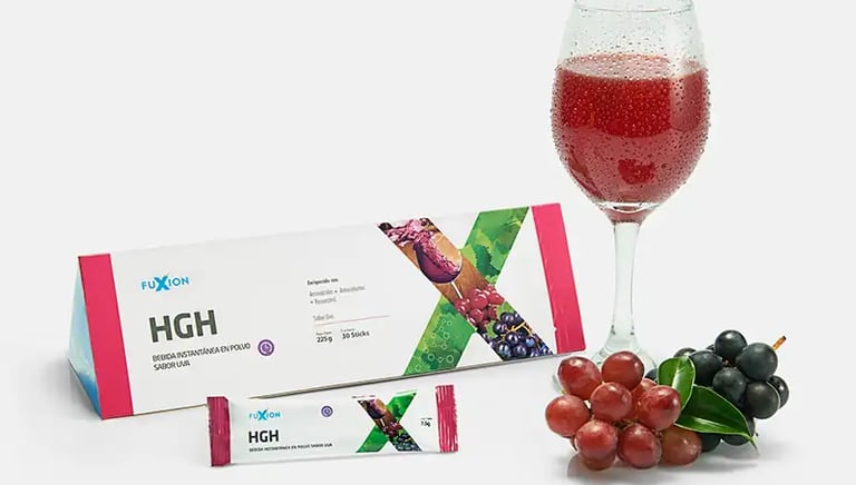 Producto en sobre sabor uva