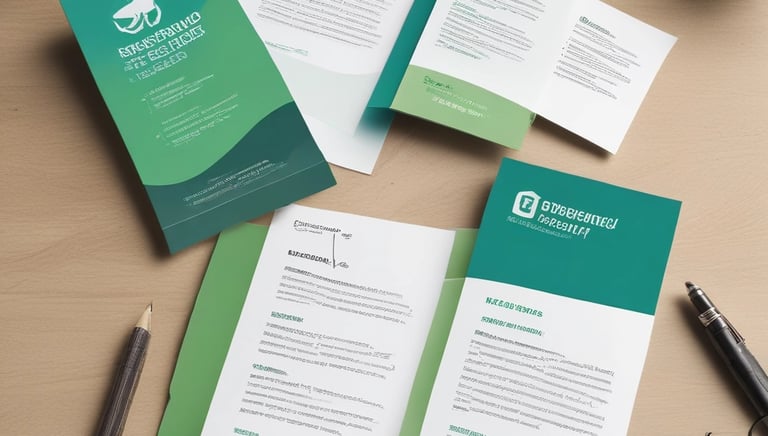 A graduate student presenting a sustainability research project in a modern classroom.