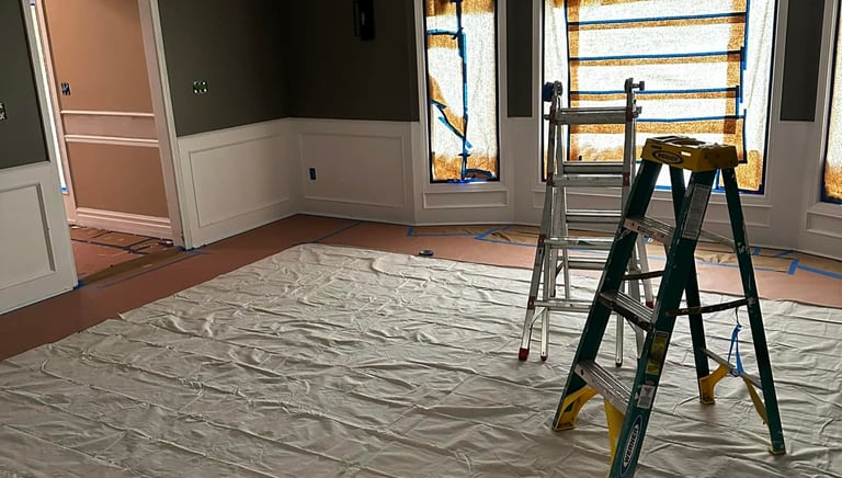 Interior wall painting and kitchen cabinet refinishing Lee's Summit