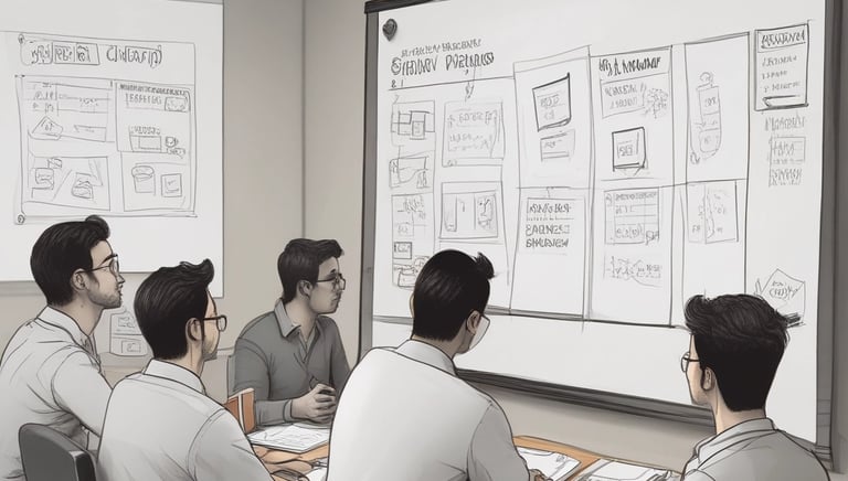 A professional consultant reviewing data protection documents with a client.