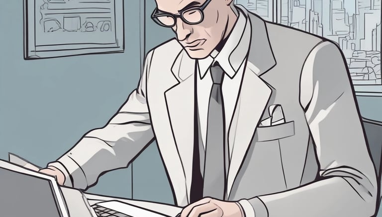 A professional consultant reviewing data protection documents with a client.