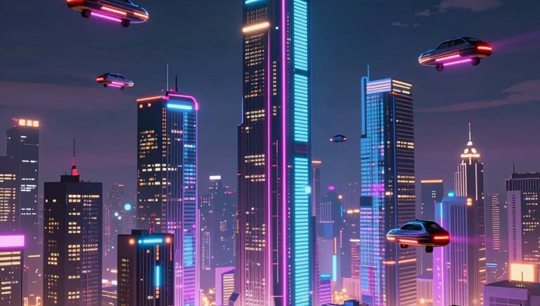 A powerful lion standing tall on a dark, misty landscape, exuding dominance.