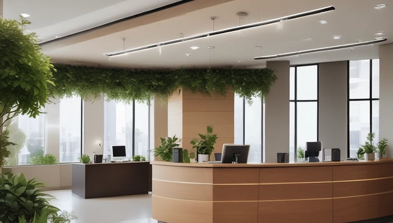 A friendly consultant assisting a client with paperwork at a Paraguayan bank.