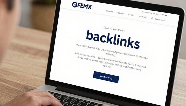 A close-up of a digital network map illustrating strong backlink connections between websites.