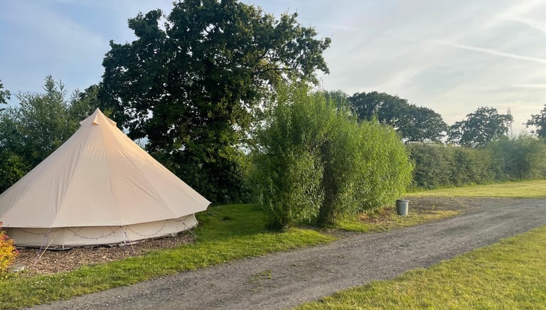 Glamping with your own area