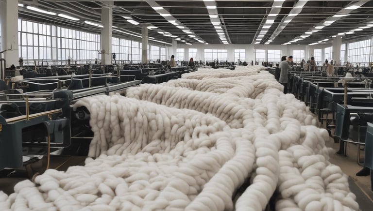 Close-up of luxurious natural fabric swatches from Loropiana, Scabal, and Holland & Sherry.