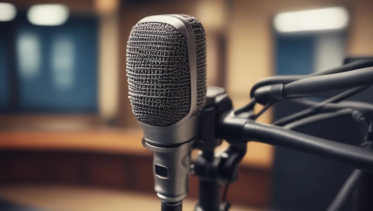 A cozy workspace with a piano, notebook, and soft natural light filtering through a window.