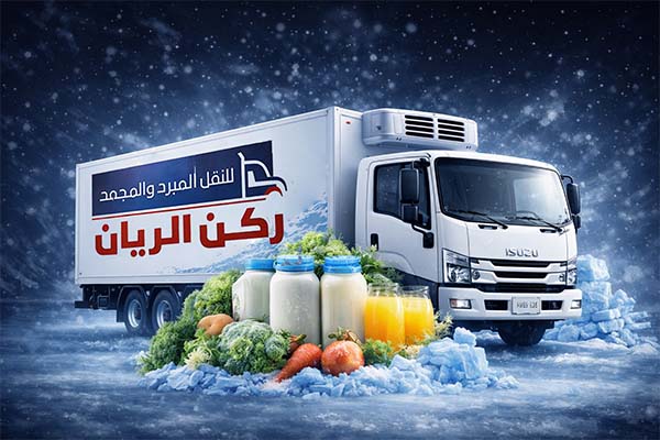 نقل المواد التي تحتاج إلى درجات حرارة من 0° إلى 8° مئوية مثل: المنتجات الغذائية الطازجة - الألبان وم
