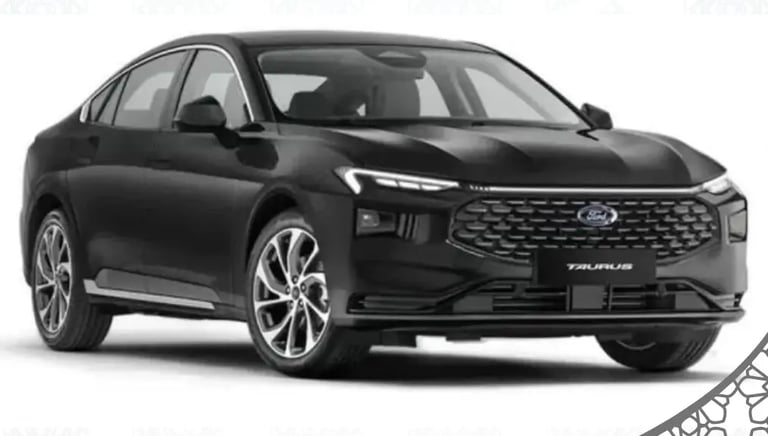 A modern sedan car ready for passenger pickup at Jeddah airport. سيارة سيدان حديثة في مطار جدة