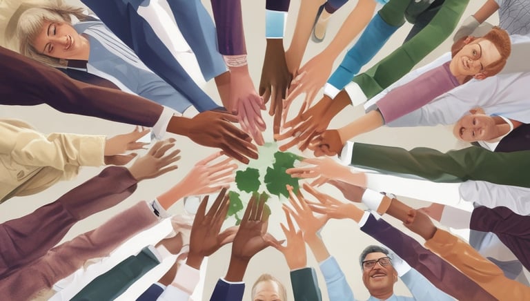 A group of teachers, parents, and children gathered in a school hall for an anti-bullying workshop.
