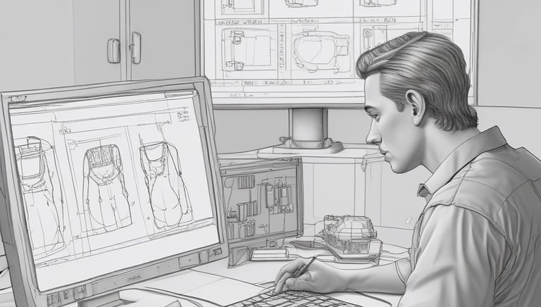 Close-up of a high-tech 3D scanner capturing detailed object surfaces.