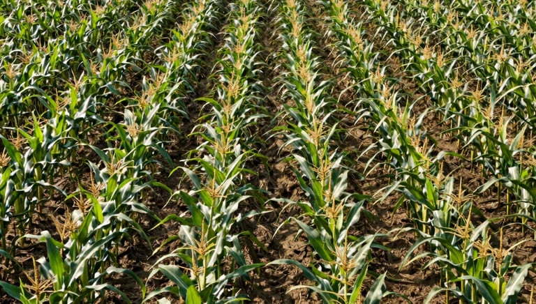Illustration of a tractor moving efficiently across a field with minimal overlap.
