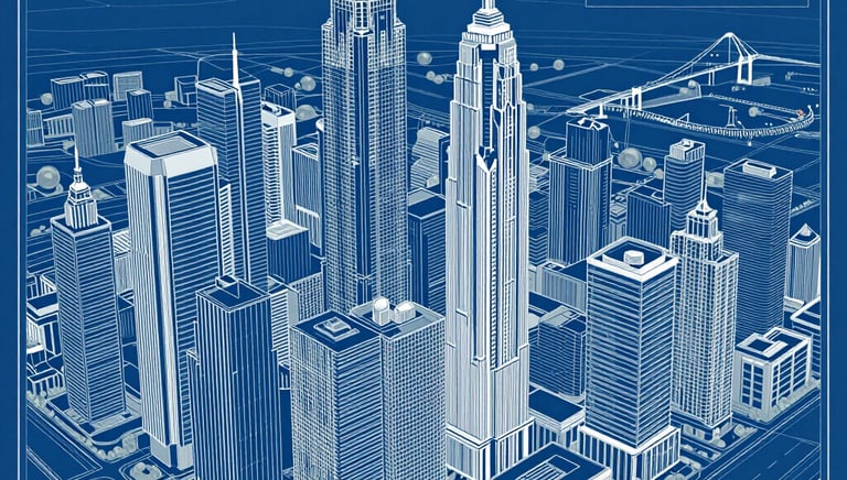 Photo of a creative team brainstorming in a modern office with dark tones and minimal decor.