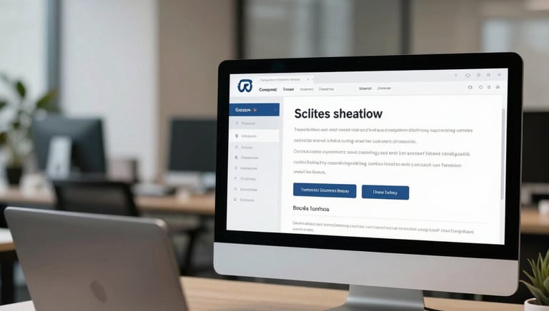 Professional call center agent speaking on headset with a friendly smile.