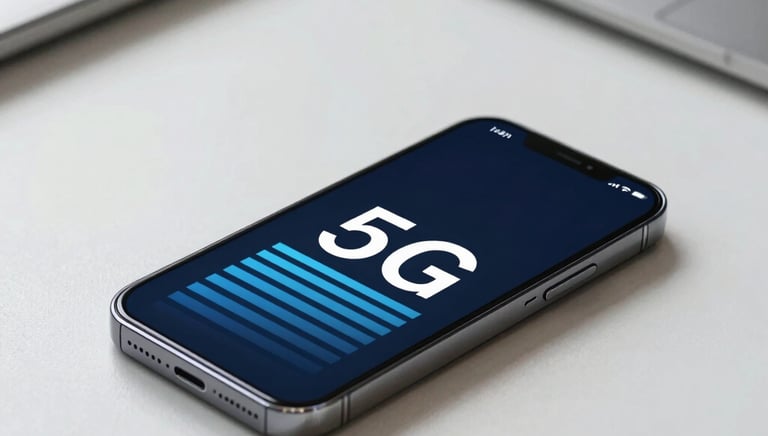 A side-by-side comparison chart of internet and mobile plans on a tablet screen.