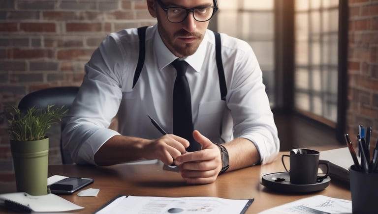 An individual reviewing career plans with a coach in a bright, welcoming space.