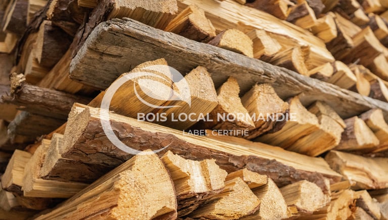 une pile de bûches empilées les unes sur les autres