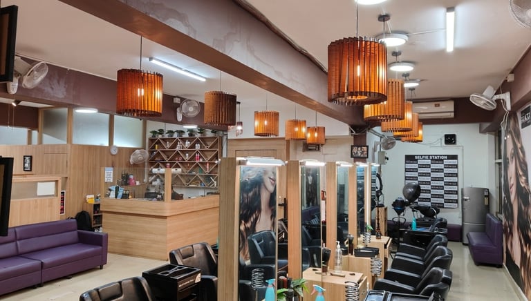 Hygienic salon environment Chamrajpet branch