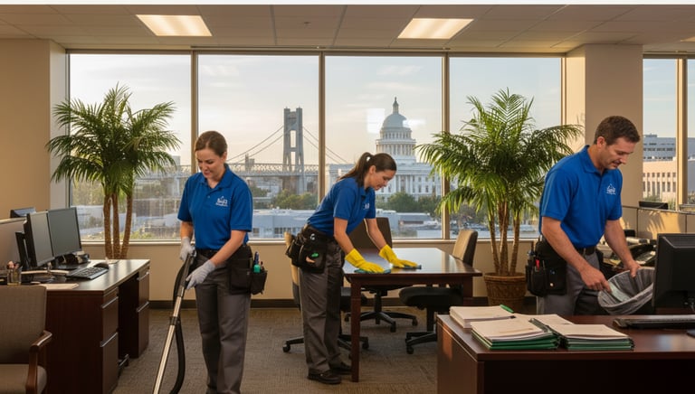 cleaning crew office