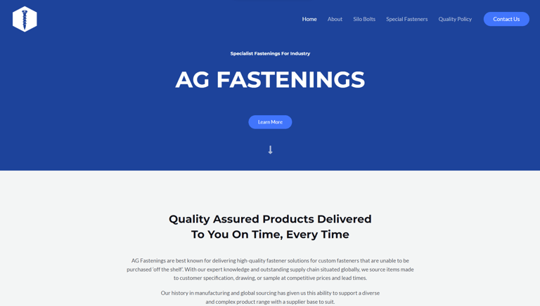 web design for ag fastenings