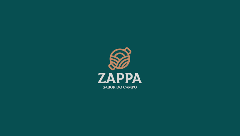 zappa logo applied on a green background