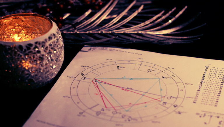 Birth chart and astrology tools used in Spirit Flow Journey coaching for women abroad
