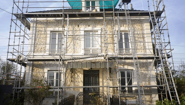 Ravalement de façade maison individuelle à Sartrouville