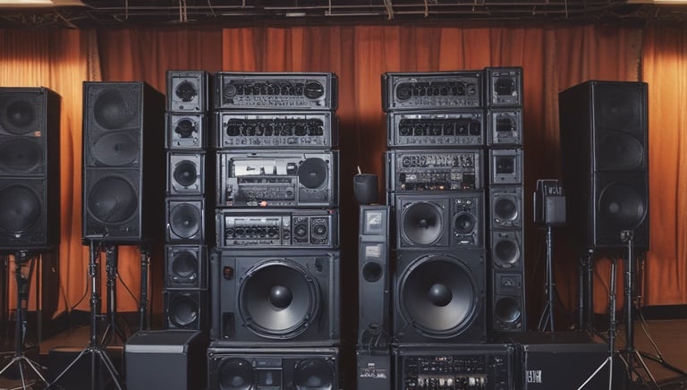 A vibrant event setup with colorful decorations and guests enjoying the atmosphere.