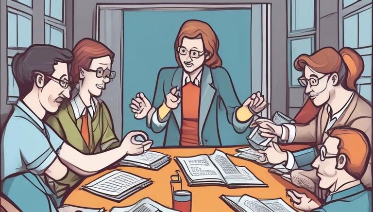 A hand holding up a cardboard sign with the words 'Filipinos for a Free Palestine' written in bold letters. Other protest signs are partially visible in the background, indicating a demonstration. The sky is clear and bright.