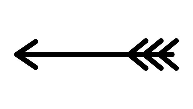 Arrow design black line work