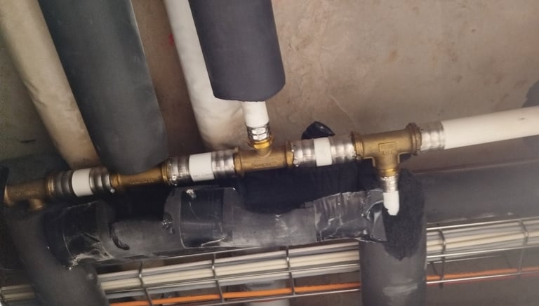 Fuite détecter sur tuyau en multicouche