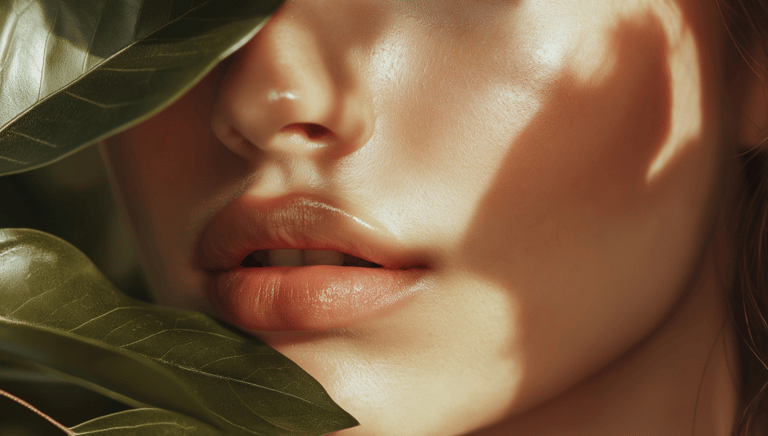 a woman with a leafy green eyes and a leafy green eyes