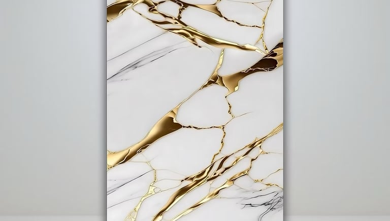Decorative marble panel with natural movement, perfect for feature walls and statement interiors.