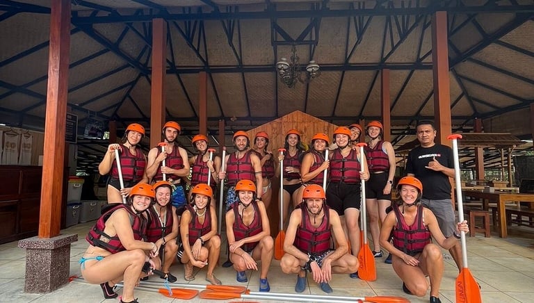 Preparing Before Rafting at Ayung River Bali