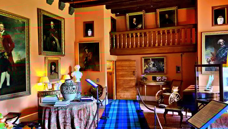 Inside Cawdor Castle in Scotland