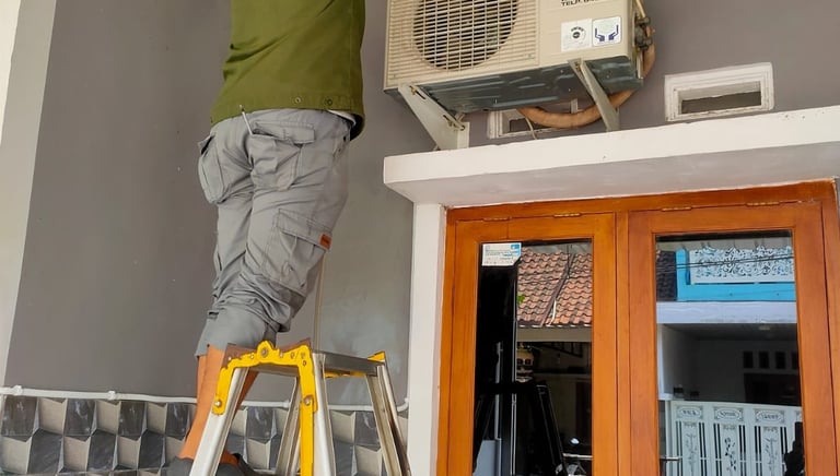 service, cuci, pasang, dan jual beli AC bekas untuk rumah, kos, toko, dan kantor Di Wates,Kulonprogo