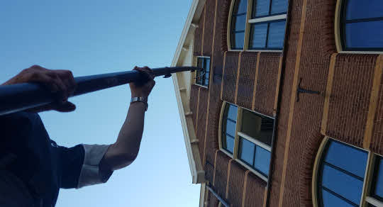 Ook op hoogte kunnen wij met ons tele was systeem erbij