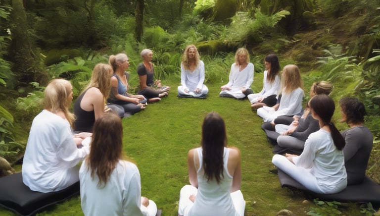 a man sitting in front of a refrigerator