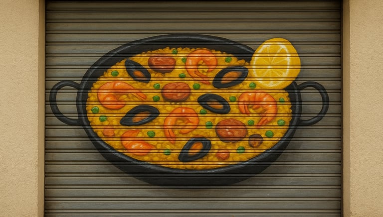 Mural paella