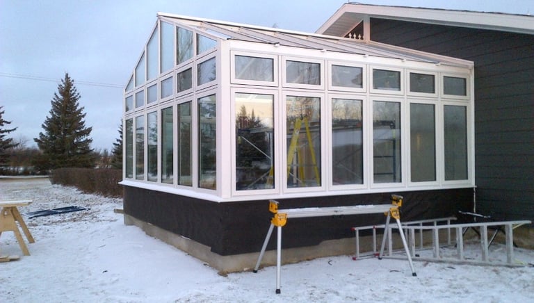 4 Season Conservatory under construction