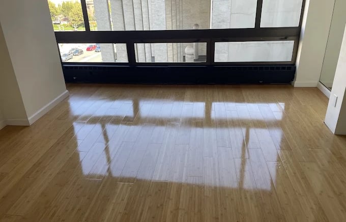 Before and after floor waxing Toronto