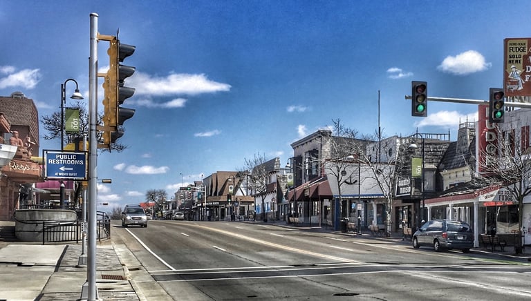 On The Street in Wisconsin Dells, Wisconsin.